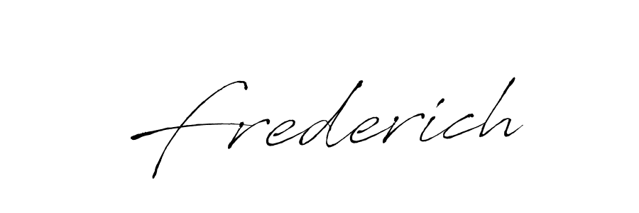 How to make Frederich signature? Antro_Vectra is a professional autograph style. Create handwritten signature for Frederich name. Frederich signature style 6 images and pictures png