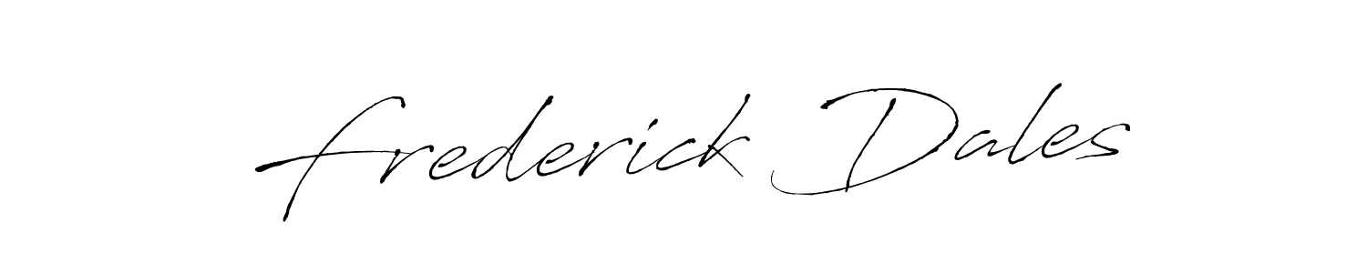 Make a beautiful signature design for name Frederick Dales. With this signature (Antro_Vectra) style, you can create a handwritten signature for free. Frederick Dales signature style 6 images and pictures png