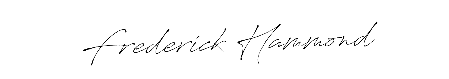 Frederick Hammond stylish signature style. Best Handwritten Sign (Antro_Vectra) for my name. Handwritten Signature Collection Ideas for my name Frederick Hammond. Frederick Hammond signature style 6 images and pictures png