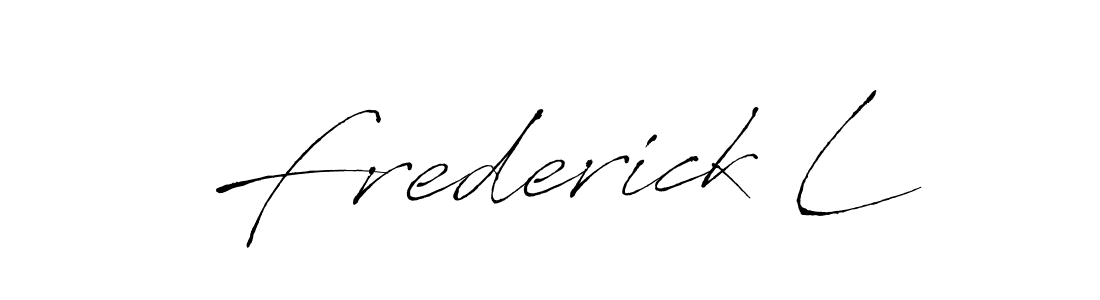 Design your own signature with our free online signature maker. With this signature software, you can create a handwritten (Antro_Vectra) signature for name Frederick L. Frederick L signature style 6 images and pictures png