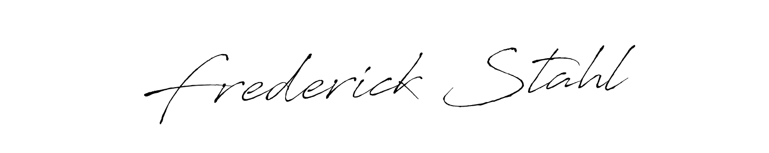 Design your own signature with our free online signature maker. With this signature software, you can create a handwritten (Antro_Vectra) signature for name Frederick Stahl. Frederick Stahl signature style 6 images and pictures png