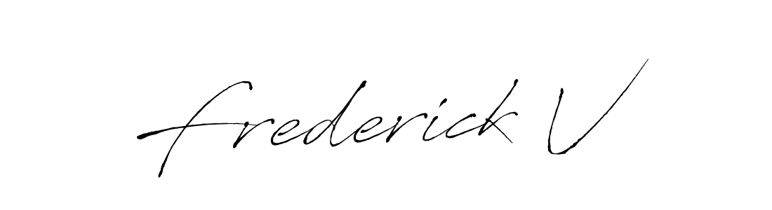 Similarly Antro_Vectra is the best handwritten signature design. Signature creator online .You can use it as an online autograph creator for name Frederick V. Frederick V signature style 6 images and pictures png