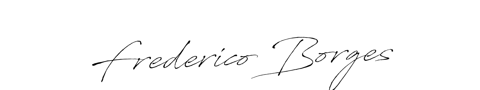 How to make Frederico Borges signature? Antro_Vectra is a professional autograph style. Create handwritten signature for Frederico Borges name. Frederico Borges signature style 6 images and pictures png