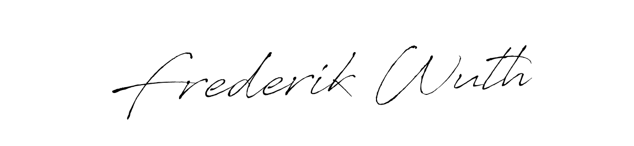 This is the best signature style for the Frederik Wuth name. Also you like these signature font (Antro_Vectra). Mix name signature. Frederik Wuth signature style 6 images and pictures png