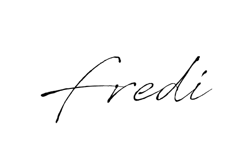Use a signature maker to create a handwritten signature online. With this signature software, you can design (Antro_Vectra) your own signature for name Fredi. Fredi signature style 6 images and pictures png