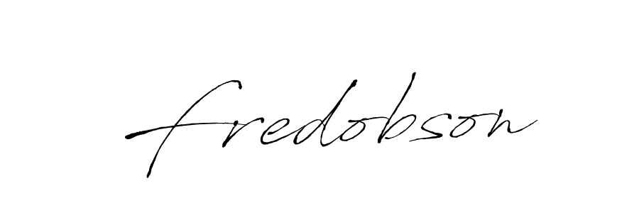 How to make Fredobson signature? Antro_Vectra is a professional autograph style. Create handwritten signature for Fredobson name. Fredobson signature style 6 images and pictures png