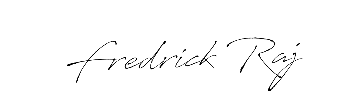 Antro_Vectra is a professional signature style that is perfect for those who want to add a touch of class to their signature. It is also a great choice for those who want to make their signature more unique. Get Fredrick Raj name to fancy signature for free. Fredrick Raj signature style 6 images and pictures png