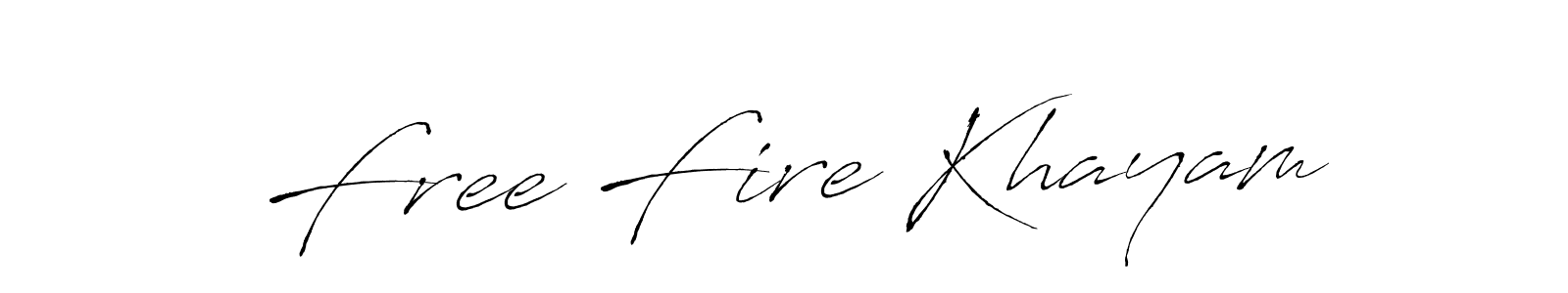 Also we have Free Fire Khayam name is the best signature style. Create professional handwritten signature collection using Antro_Vectra autograph style. Free Fire Khayam signature style 6 images and pictures png