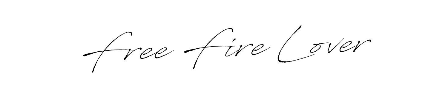 Design your own signature with our free online signature maker. With this signature software, you can create a handwritten (Antro_Vectra) signature for name Free Fire Lover. Free Fire Lover signature style 6 images and pictures png