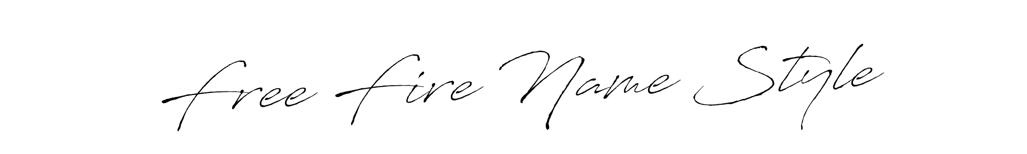 Design your own signature with our free online signature maker. With this signature software, you can create a handwritten (Antro_Vectra) signature for name Free Fire Name Style. Free Fire Name Style signature style 6 images and pictures png