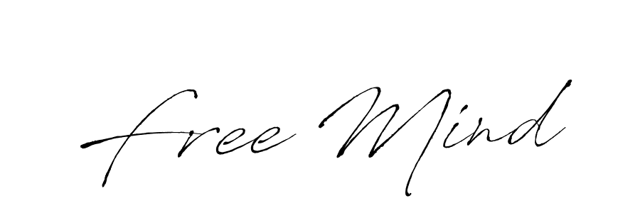 Also we have Free Mind name is the best signature style. Create professional handwritten signature collection using Antro_Vectra autograph style. Free Mind signature style 6 images and pictures png