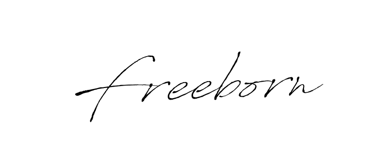Create a beautiful signature design for name Freeborn. With this signature (Antro_Vectra) fonts, you can make a handwritten signature for free. Freeborn signature style 6 images and pictures png