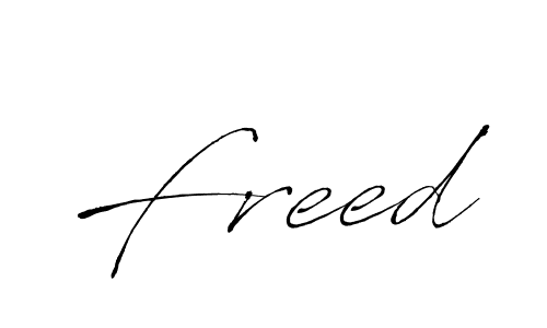 Design your own signature with our free online signature maker. With this signature software, you can create a handwritten (Antro_Vectra) signature for name Freed. Freed signature style 6 images and pictures png