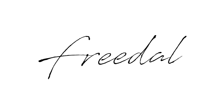 Make a beautiful signature design for name Freedal. With this signature (Antro_Vectra) style, you can create a handwritten signature for free. Freedal signature style 6 images and pictures png