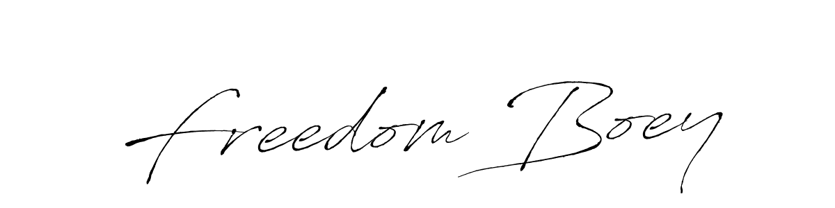 Make a beautiful signature design for name Freedom Boey. With this signature (Antro_Vectra) style, you can create a handwritten signature for free. Freedom Boey signature style 6 images and pictures png