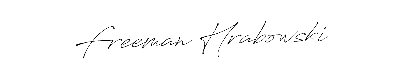 Design your own signature with our free online signature maker. With this signature software, you can create a handwritten (Antro_Vectra) signature for name Freeman Hrabowski. Freeman Hrabowski signature style 6 images and pictures png