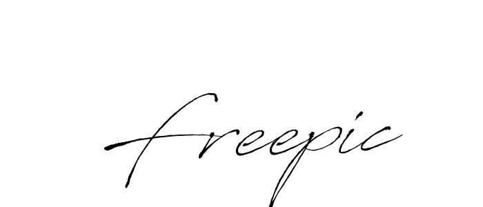 Create a beautiful signature design for name Freepic. With this signature (Antro_Vectra) fonts, you can make a handwritten signature for free. Freepic signature style 6 images and pictures png