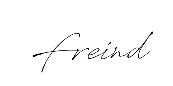 Design your own signature with our free online signature maker. With this signature software, you can create a handwritten (Antro_Vectra) signature for name Freind. Freind signature style 6 images and pictures png