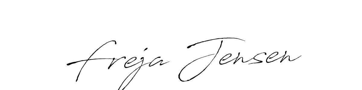 Create a beautiful signature design for name Freja Jensen. With this signature (Antro_Vectra) fonts, you can make a handwritten signature for free. Freja Jensen signature style 6 images and pictures png