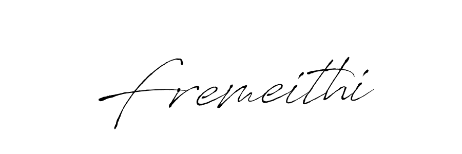 Create a beautiful signature design for name Fremeithi. With this signature (Antro_Vectra) fonts, you can make a handwritten signature for free. Fremeithi signature style 6 images and pictures png