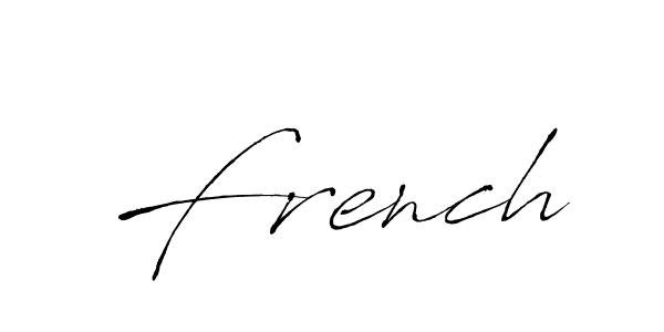 Design your own signature with our free online signature maker. With this signature software, you can create a handwritten (Antro_Vectra) signature for name French. French signature style 6 images and pictures png