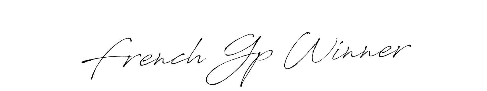 Create a beautiful signature design for name French Gp Winner. With this signature (Antro_Vectra) fonts, you can make a handwritten signature for free. French Gp Winner signature style 6 images and pictures png