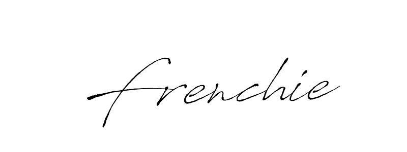 You should practise on your own different ways (Antro_Vectra) to write your name (Frenchie) in signature. don't let someone else do it for you. Frenchie signature style 6 images and pictures png