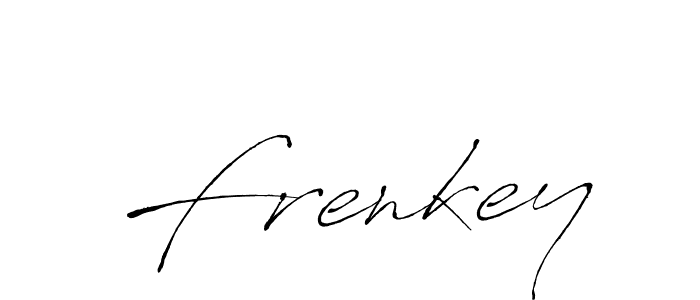 The best way (Antro_Vectra) to make a short signature is to pick only two or three words in your name. The name Frenkey include a total of six letters. For converting this name. Frenkey signature style 6 images and pictures png