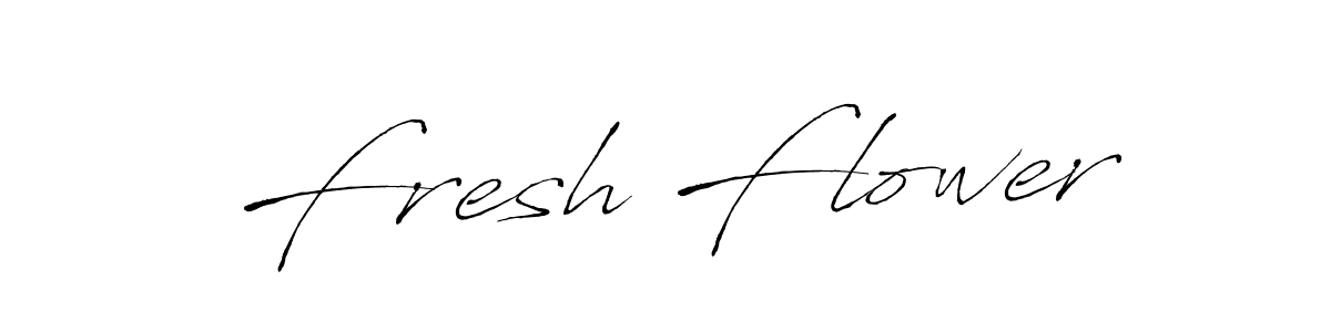 How to make Fresh Flower signature? Antro_Vectra is a professional autograph style. Create handwritten signature for Fresh Flower name. Fresh Flower signature style 6 images and pictures png