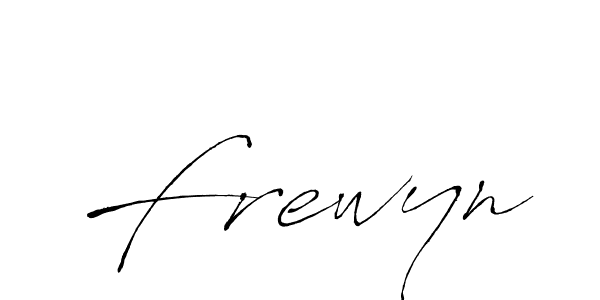 Create a beautiful signature design for name Frewyn. With this signature (Antro_Vectra) fonts, you can make a handwritten signature for free. Frewyn signature style 6 images and pictures png