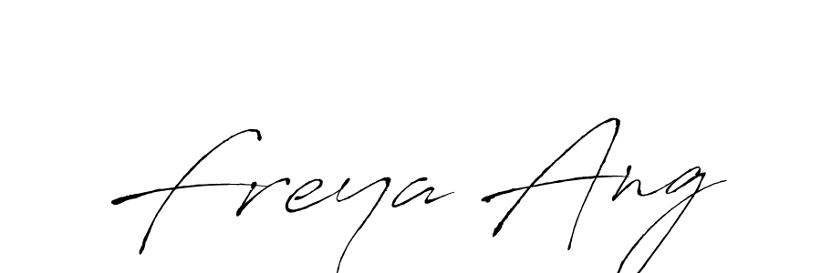 Make a beautiful signature design for name Freya Ang. With this signature (Antro_Vectra) style, you can create a handwritten signature for free. Freya Ang signature style 6 images and pictures png