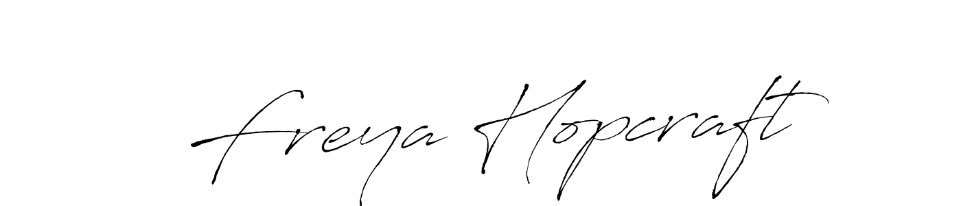 Make a beautiful signature design for name Freya Hopcraft. With this signature (Antro_Vectra) style, you can create a handwritten signature for free. Freya Hopcraft signature style 6 images and pictures png