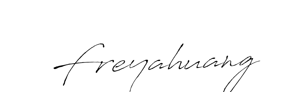 Use a signature maker to create a handwritten signature online. With this signature software, you can design (Antro_Vectra) your own signature for name Freyahuang. Freyahuang signature style 6 images and pictures png