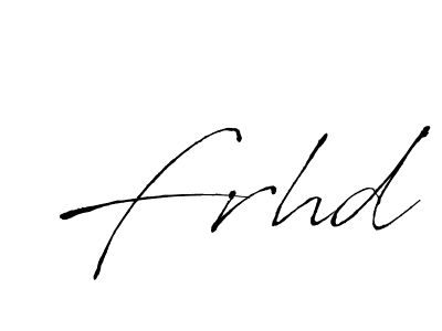 Create a beautiful signature design for name Frhd. With this signature (Antro_Vectra) fonts, you can make a handwritten signature for free. Frhd signature style 6 images and pictures png