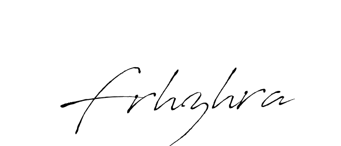 Frhzhra stylish signature style. Best Handwritten Sign (Antro_Vectra) for my name. Handwritten Signature Collection Ideas for my name Frhzhra. Frhzhra signature style 6 images and pictures png