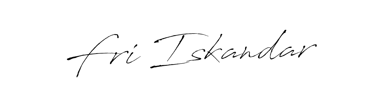 if you are searching for the best signature style for your name Fri Iskandar. so please give up your signature search. here we have designed multiple signature styles  using Antro_Vectra. Fri Iskandar signature style 6 images and pictures png