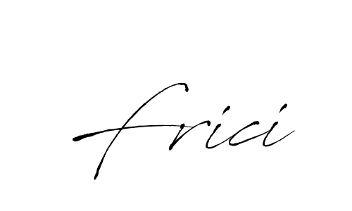 How to make Frici signature? Antro_Vectra is a professional autograph style. Create handwritten signature for Frici name. Frici signature style 6 images and pictures png