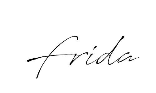Use a signature maker to create a handwritten signature online. With this signature software, you can design (Antro_Vectra) your own signature for name Frida. Frida signature style 6 images and pictures png