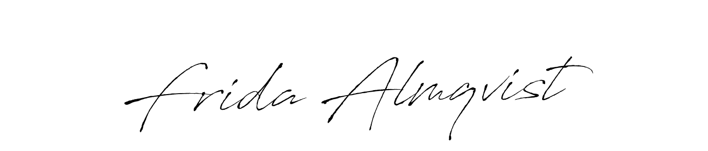 Frida Almqvist stylish signature style. Best Handwritten Sign (Antro_Vectra) for my name. Handwritten Signature Collection Ideas for my name Frida Almqvist. Frida Almqvist signature style 6 images and pictures png