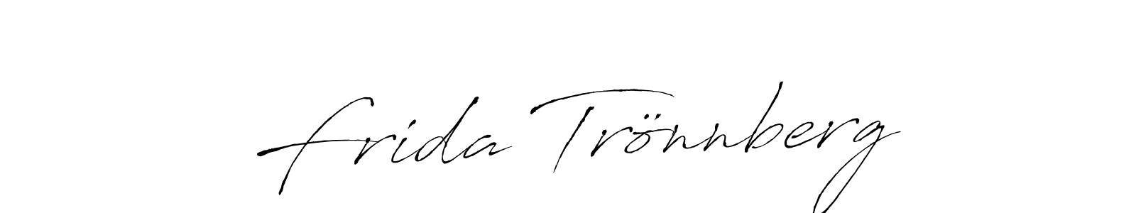 Design your own signature with our free online signature maker. With this signature software, you can create a handwritten (Antro_Vectra) signature for name Frida Trönnberg. Frida Trönnberg signature style 6 images and pictures png