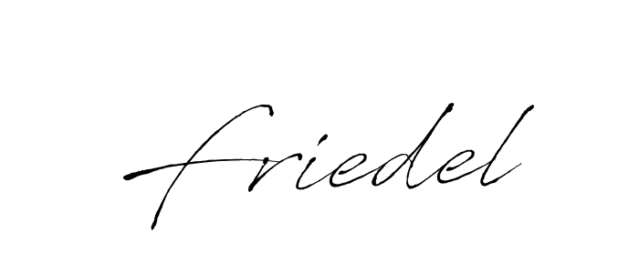 Make a beautiful signature design for name Friedel. With this signature (Antro_Vectra) style, you can create a handwritten signature for free. Friedel signature style 6 images and pictures png
