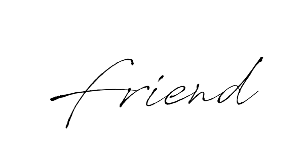 Use a signature maker to create a handwritten signature online. With this signature software, you can design (Antro_Vectra) your own signature for name Friend. Friend signature style 6 images and pictures png