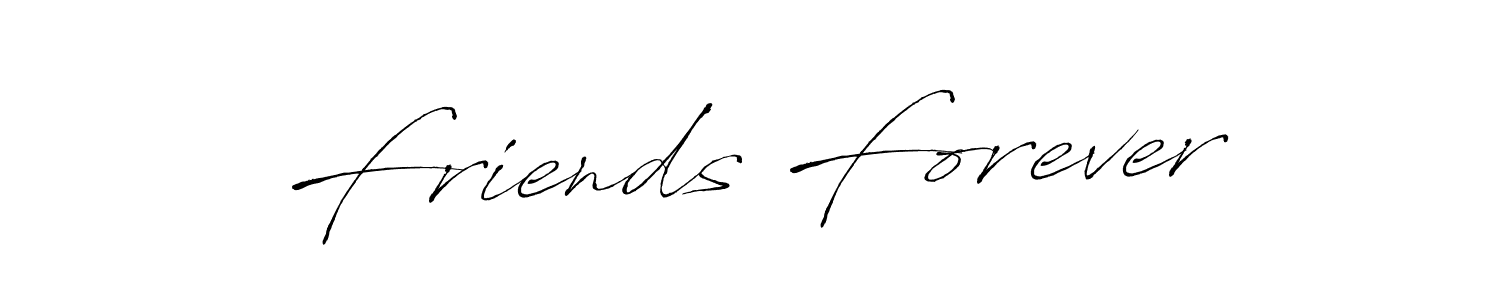 Friends Forever stylish signature style. Best Handwritten Sign (Antro_Vectra) for my name. Handwritten Signature Collection Ideas for my name Friends Forever. Friends Forever signature style 6 images and pictures png