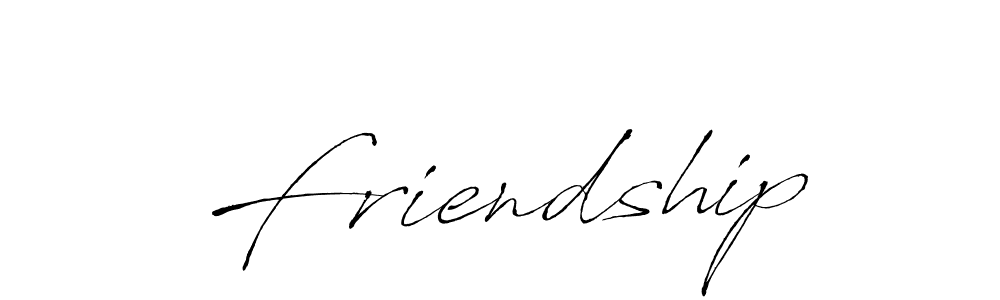 Design your own signature with our free online signature maker. With this signature software, you can create a handwritten (Antro_Vectra) signature for name Friendship. Friendship signature style 6 images and pictures png