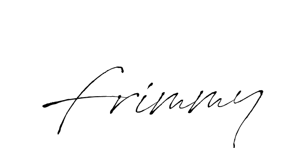 Design your own signature with our free online signature maker. With this signature software, you can create a handwritten (Antro_Vectra) signature for name Frimmy. Frimmy signature style 6 images and pictures png