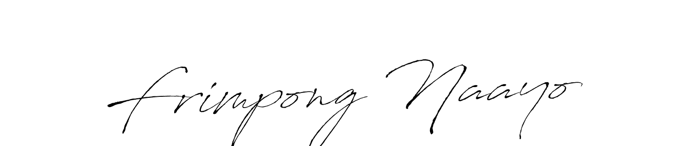 Design your own signature with our free online signature maker. With this signature software, you can create a handwritten (Antro_Vectra) signature for name Frimpong Naayo. Frimpong Naayo signature style 6 images and pictures png