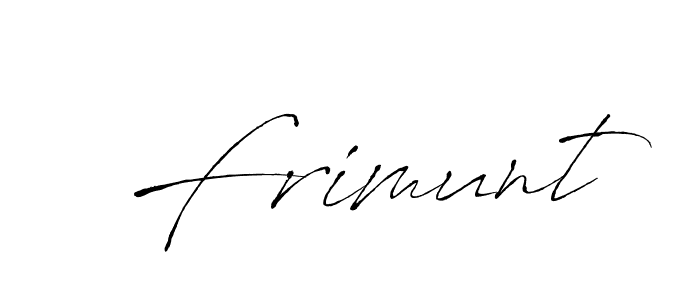 Create a beautiful signature design for name Frimunt. With this signature (Antro_Vectra) fonts, you can make a handwritten signature for free. Frimunt signature style 6 images and pictures png