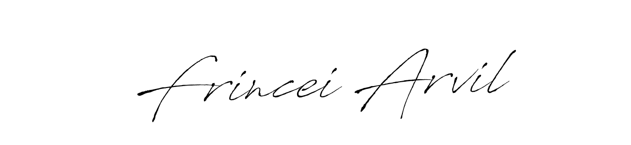 Antro_Vectra is a professional signature style that is perfect for those who want to add a touch of class to their signature. It is also a great choice for those who want to make their signature more unique. Get Frincei Arvil name to fancy signature for free. Frincei Arvil signature style 6 images and pictures png