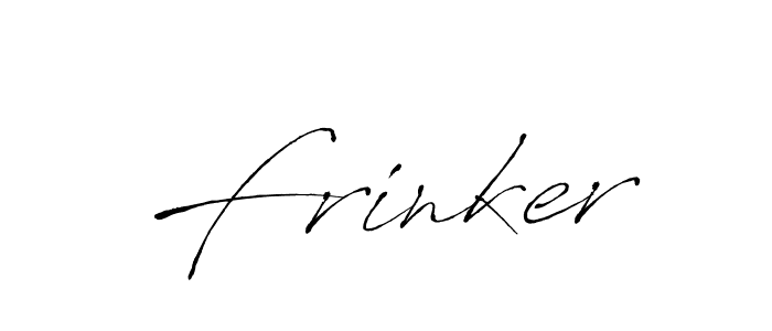 Make a beautiful signature design for name Frinker. With this signature (Antro_Vectra) style, you can create a handwritten signature for free. Frinker signature style 6 images and pictures png