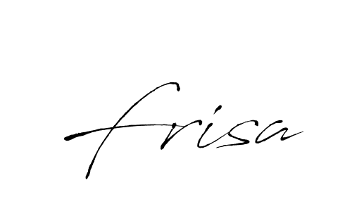Create a beautiful signature design for name Frisa. With this signature (Antro_Vectra) fonts, you can make a handwritten signature for free. Frisa signature style 6 images and pictures png